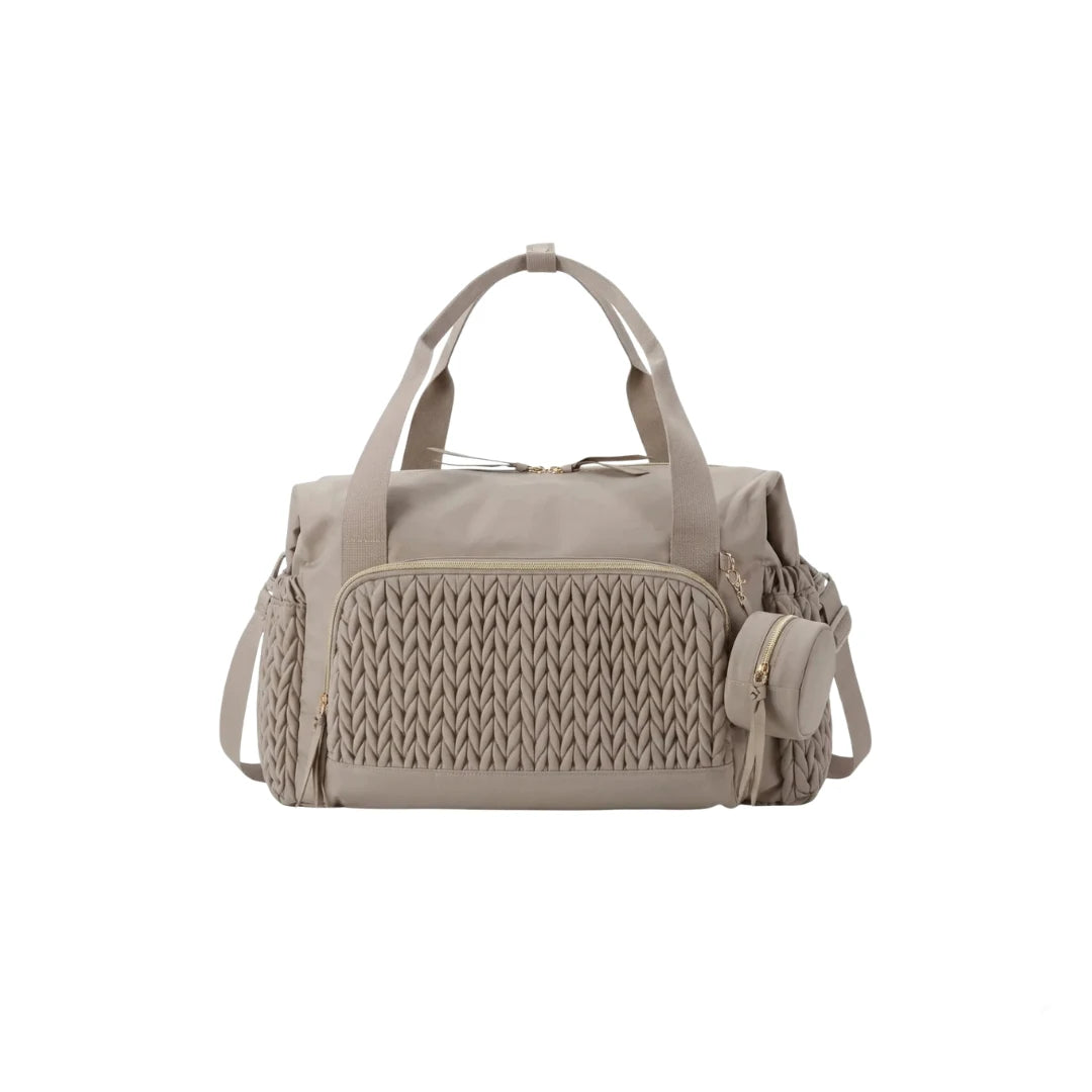photo d'un grand sac à langer bébé tressé 