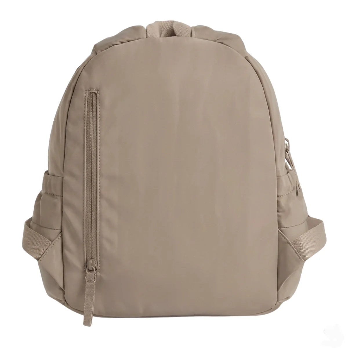 vue de dos du petit sac à langer bébé minimaliste marron