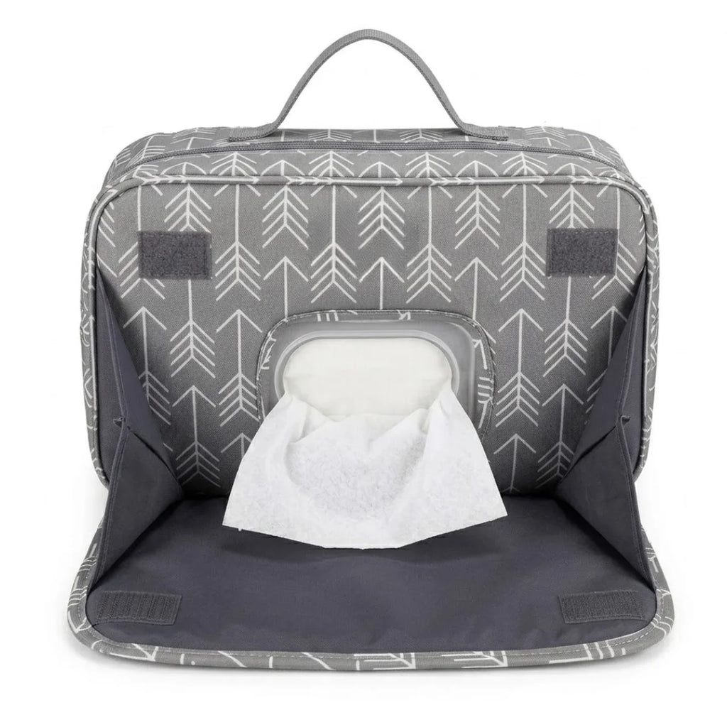 poche distributrice de mouchoirs du sac à langer pour poussette organisateur gris