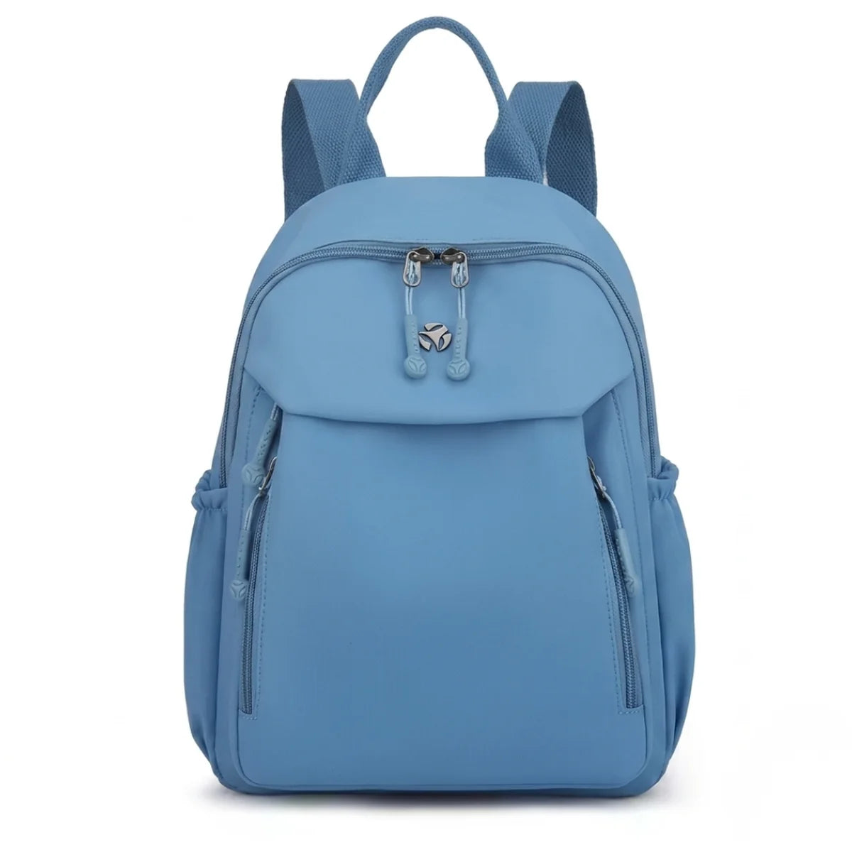 vue de face du petit sac à langer bleu