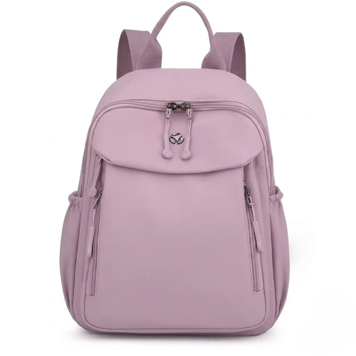 vue de face du petit sac à langer mauve